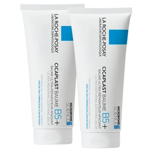 La Roche-Posay Kit Cicaplast Baume B5+, lotion apaisante et régénérante, 2 x 100 ml