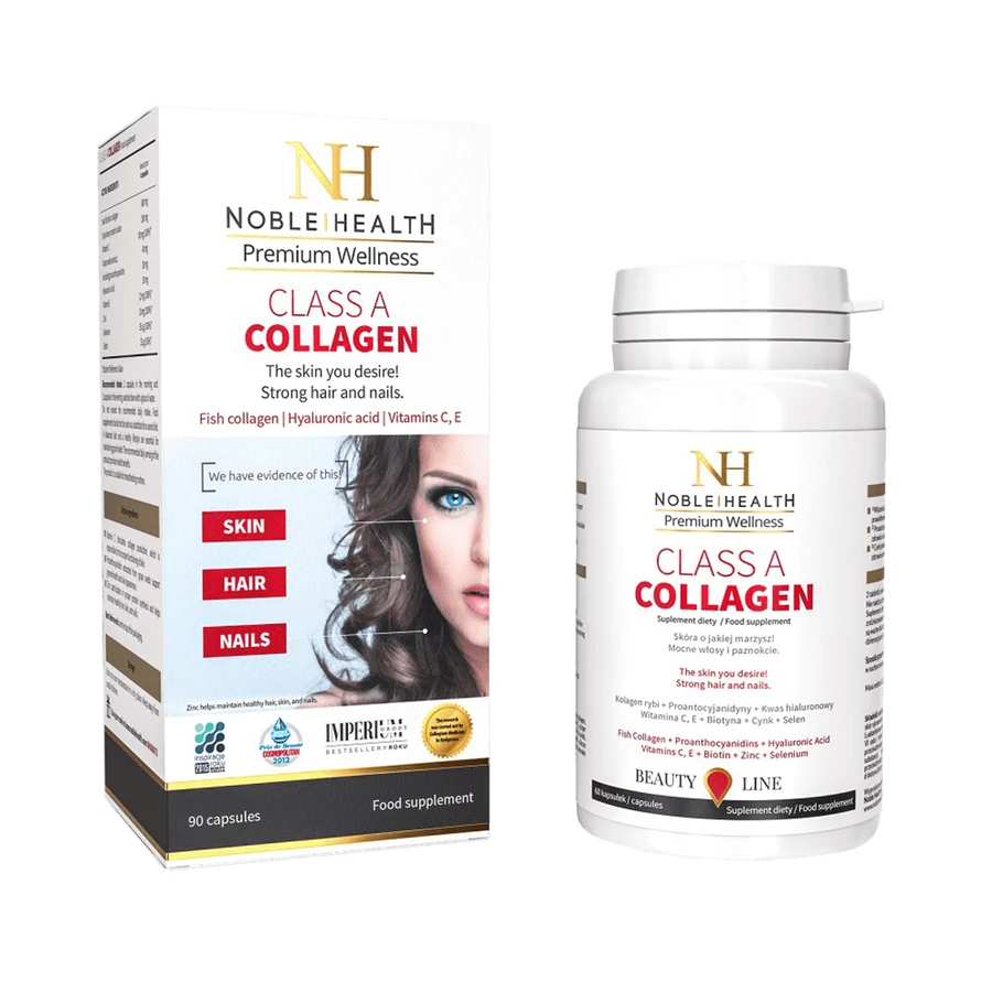 Noble Health klasse A collageen, 90 capsules