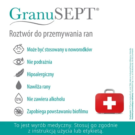 GranuSept, wound cleansing solution, 250 ml