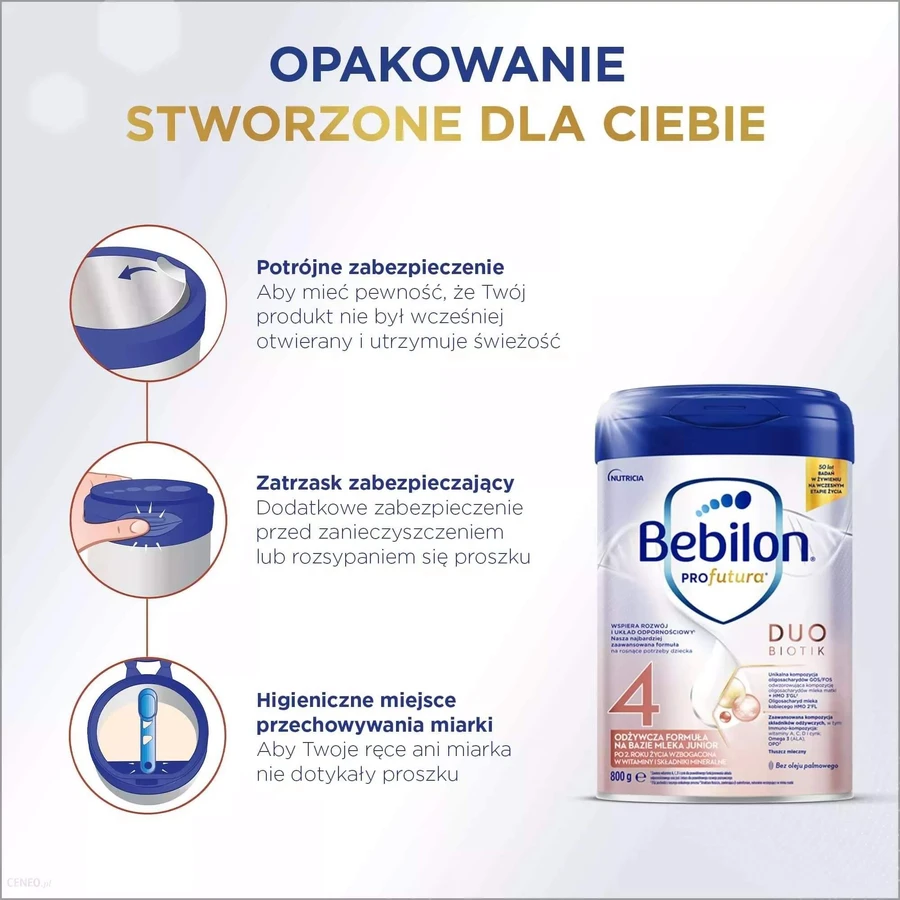 Set Bebilon Profutura Duo Biotik 4, fórmula nutritiva a base de leche, a partir de 2 años, 2 x 800 g