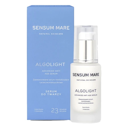 Sensum Mare Algolight, advanced revitalizing and anti-aging serum, oily and combination skin, 30 ml