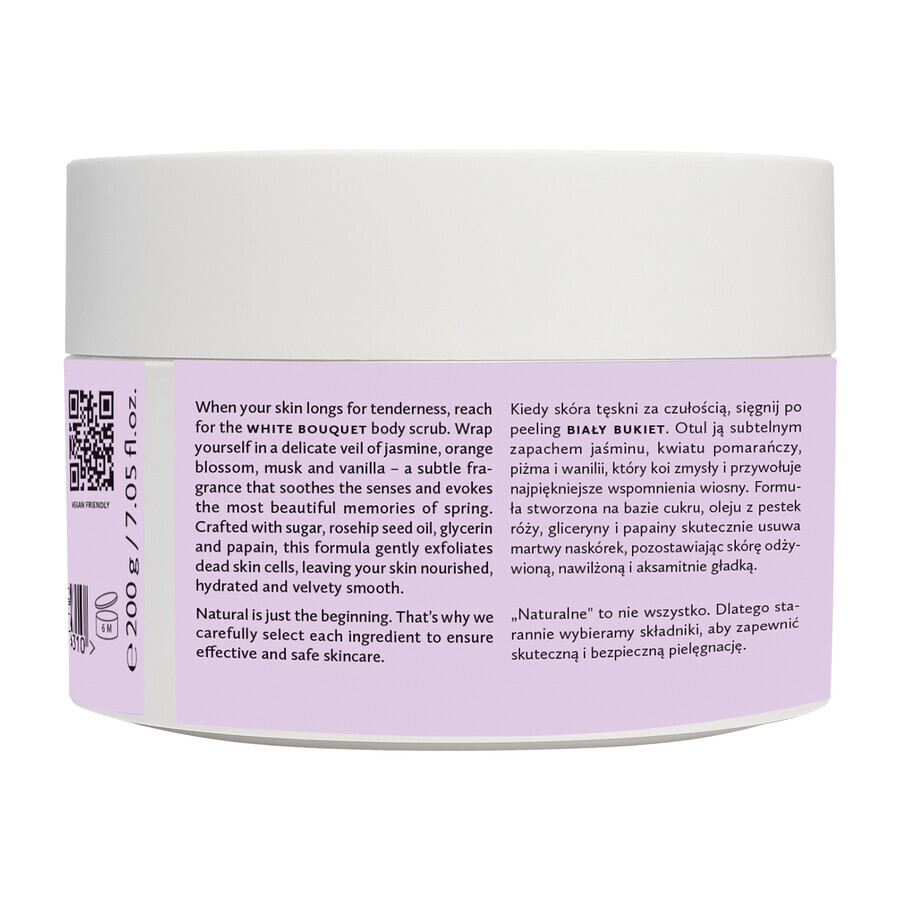 Hagi White Bouquet, scrub de corp cu zahăr, 200 g