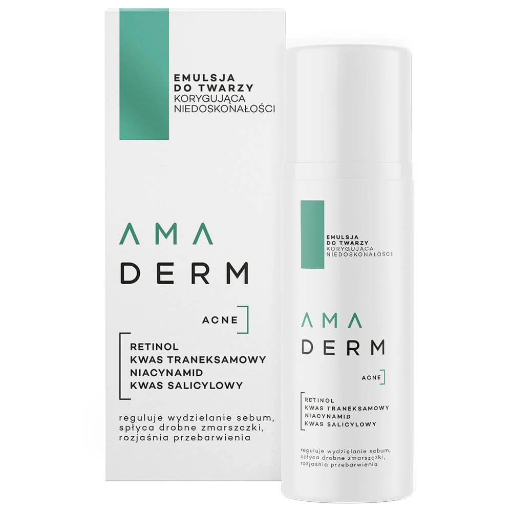 Amaderm Acne, imperfection-correcting facial emulsion, 50 ml