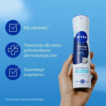 Nivea Derma Control Defend, antitranspirant, spray, 150 ml