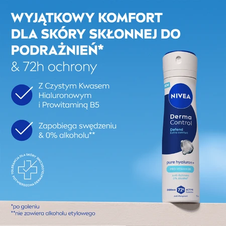 Nivea Derma Control Defend, antitranspirant, spray, 150 ml