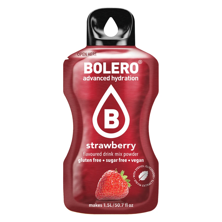 Bolero Fresa, bebida en polvo, 9 g