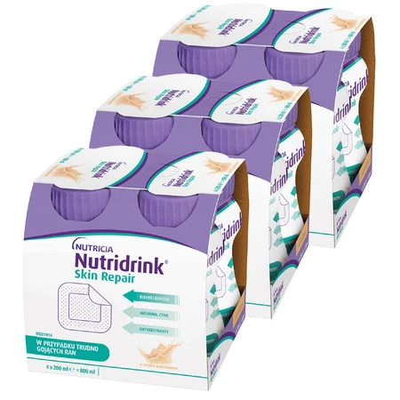 Kit Nutridrink Skin Repair, sabor vainilla, 12 x 200 ml