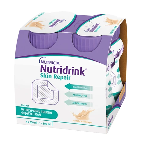 Kit Nutridrink Skin Repair, sabor vainilla, 12 x 200 ml