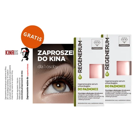 Regenerum kit, regenererend nagelserum in lak, verhardend, 2 x 8 ml + gratis bioscoopkaartje