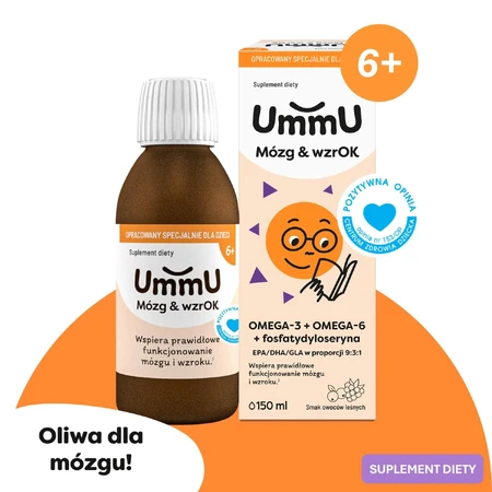 UmmU Brain & Brain, for children 6 years and older, liquid, 150 ml