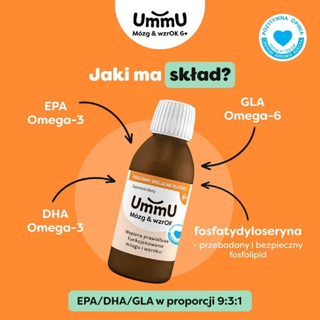 UmmU Brain & Brain, for children 6 years and older, liquid, 150 ml