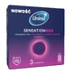 Unimil Sensation Max, Preservativos de látex con ribete, 3 unidades