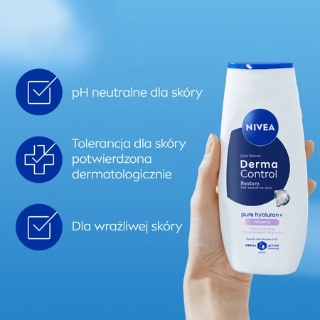 Nivea Derma Control Restore, shower gel, 250 ml