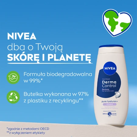 Nivea Derma Control Restore, shower gel, 250 ml