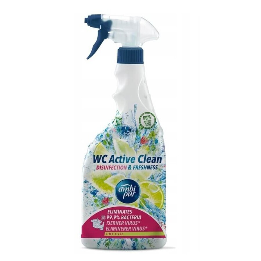 Ambi Pur, spray per la pulizia del WC Lime amp; Ice, 750 ml