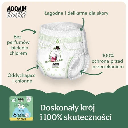Muumi Baby, Windeln, Größe 6, 12-20 kg, 52 Stück