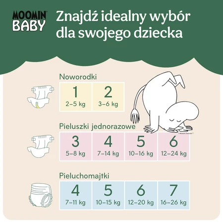 Muumi Baby, Windeln, Größe 6, 12-20 kg, 52 Stück