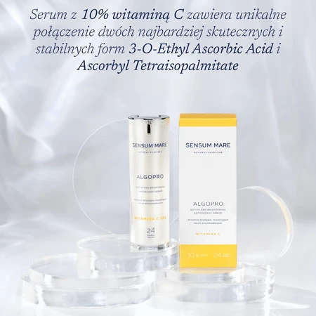 Sensum Mare Algopro, active brightening antioxidant serum with vitamin C 10%, 30 ml
