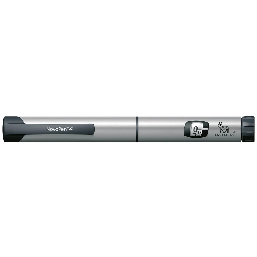 NovoPen 4, insuline-injector, zilver