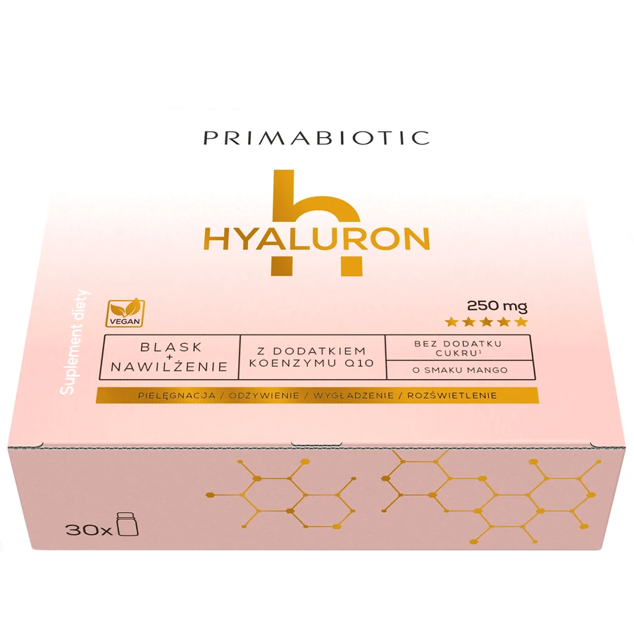 Primabiotic Hyaluron, Shot, Mango-Geschmack, 30 ml x 30 Stück