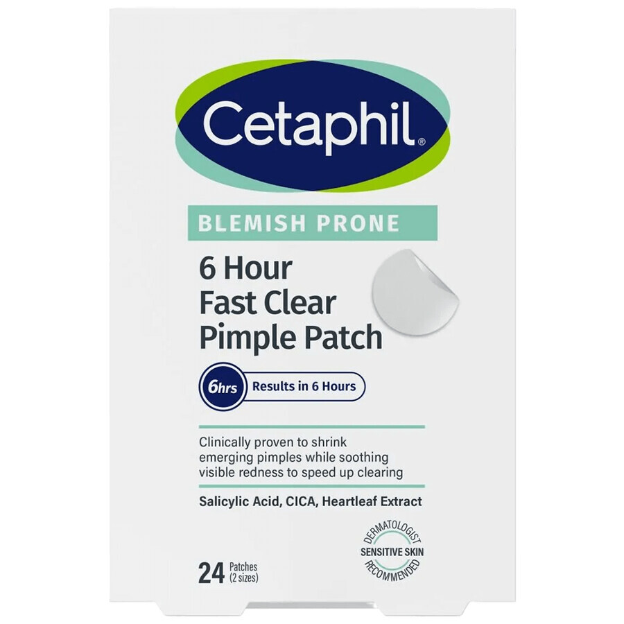 Set Cetaphil EM Cleansing and Care, Micellar emulsion for sensitive skin cleansing, for the whole family, 250 ml + spot patches for blemishes, 24 pieces