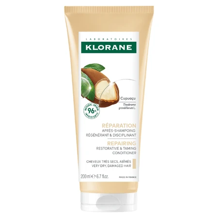 Klorane, conditioner met biologische Cupuacu-boter voor zeer droog en beschadigd haar, 200 ml