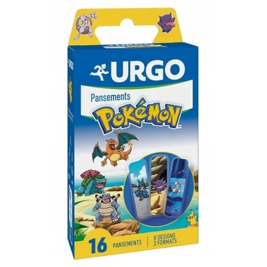 Urgo Pokemon Bandages, 16 pieces