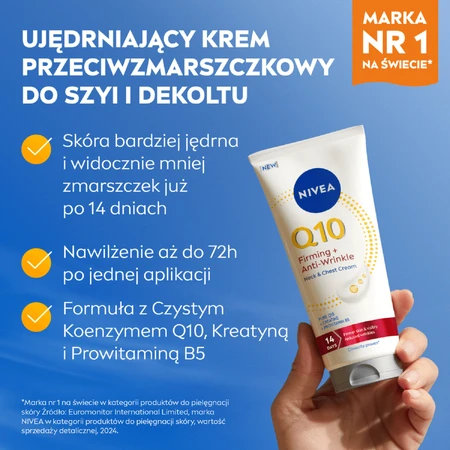 Nivea Q10, firming anti-wrinkle cream for neck and décolleté, 200 ml