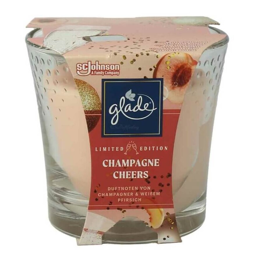 Glade Bougie parfumée Champagne Cheers, 129g