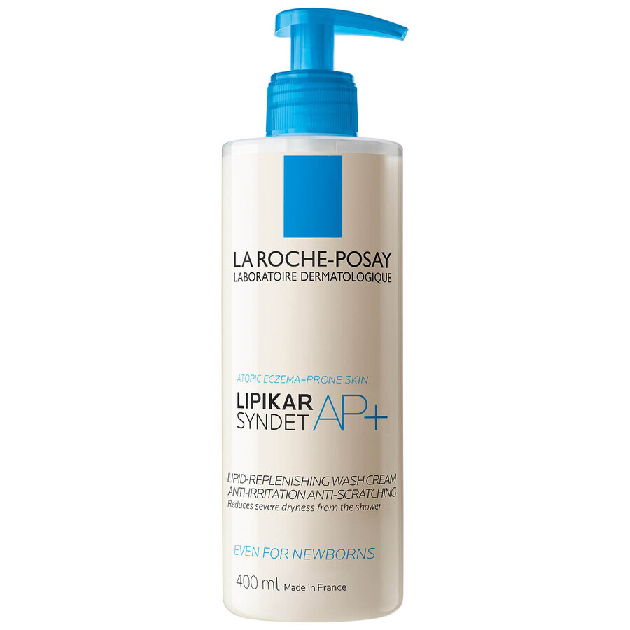 Set La Roche-Posay Cicaplast Baume B5+, lotion apaisante et régénérante, 100 ml + Lipikar Syndet AP+, crème lavante pour le corps, dès la naissance, 400 ml