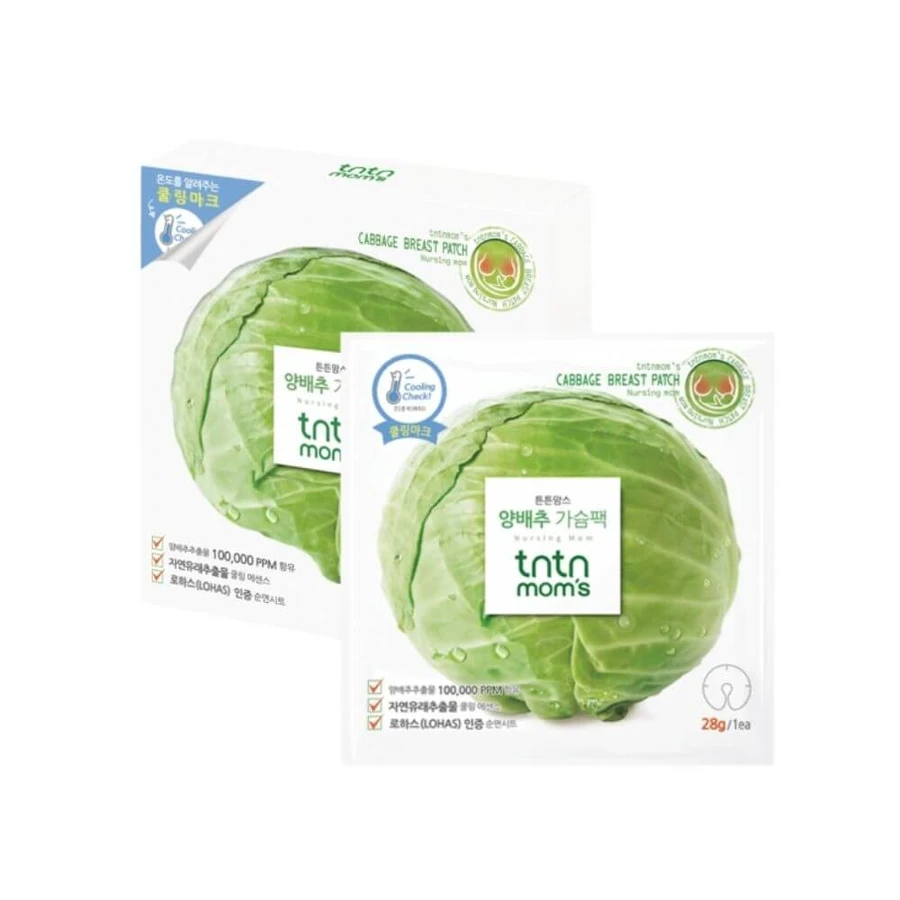 Tntn mom's, breast mask with cabbage extract, 1 piece