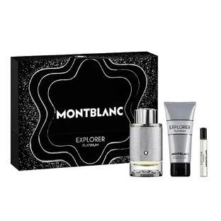 Mont Blanc Explorer Platinum Set Eau de Parfum, 100 ml + Eau de Parfum Miniatuur, 7.5 ml + Douchegel, 100 ml