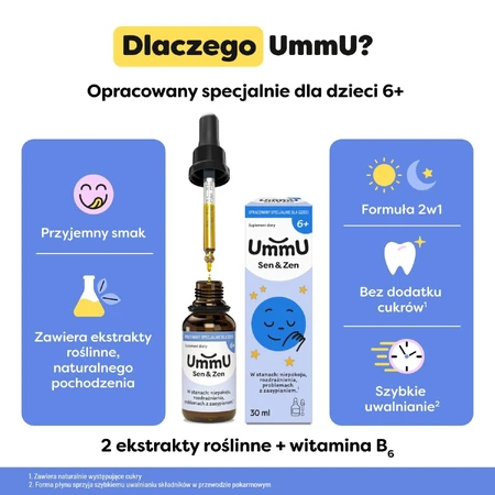 UmmU Sen&Zen, für Kinder ab 6 Jahren, Tropfen, 30 ml