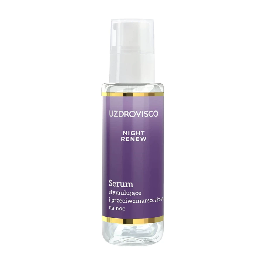 Uzdrovisco Night Renew, suero de noche estimulante y antiarrugas, 30 ml