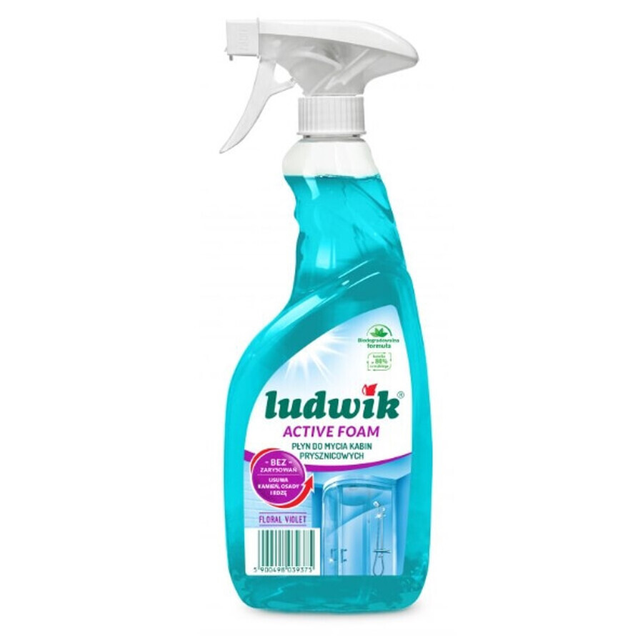 Ludwik Floral Violet Washing liquid for shower stalls, 600 ml.