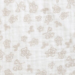 BabyMatex, cearșaf muselină cu bandă elastică 60 cm x 120 cm, Muslin Design, alb cu trandafiri BabyMatex, cearșaf muselină cu bandă elastică 60 cm x 120 cm, Muslin Design, alb cu trandafiri