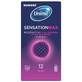 Unimil Sensation Max, Preservativos de látex con ribete, 12 unidades