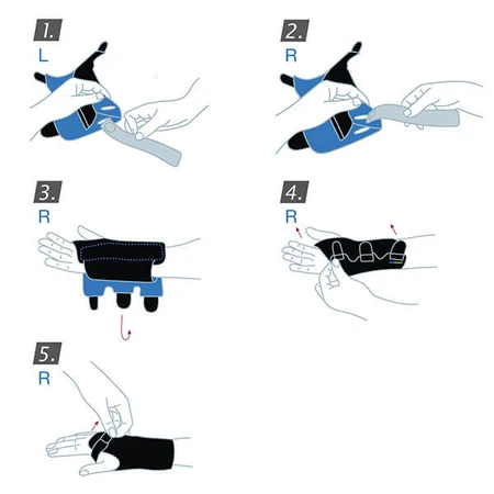 Actimove Sports Edition, orthèse de stabilisation du poignet gauche ou droit, avec attelle, noir, taille M