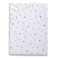 BabyMatex, mousseline deken met elastiek 60 cm x 120 cm, mousseline dessin, wit met autootjes