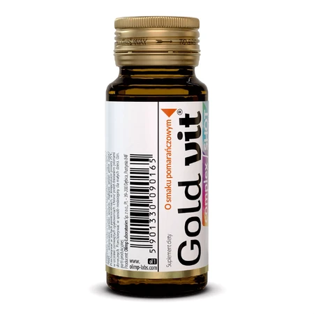 Olimp Gold-Vit Complex Shot, ampoule en verre, saveur orange, 25 ml