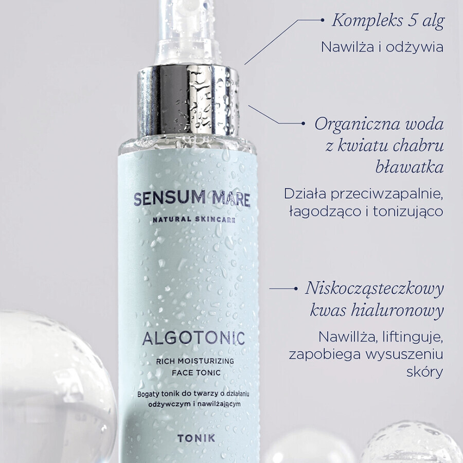 Sensum Mare Algopure, tónico facial rico, 200 ml