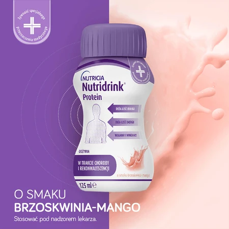 Nutridrink Protein kit, preparado nutricional, melocotón-mango, 4 x 125 ml + sabor fresa, 4 x 125 ml + sabor frutas del bosque, 4 x 125 ml + sabor frutos rojos, 4 x 125 ml