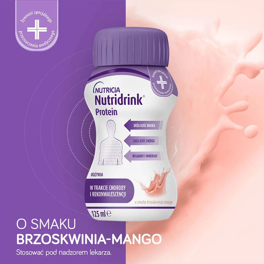 Nutridrink Protein kit, preparado nutricional, melocotón-mango, 4 x 125 ml + sabor fresa, 4 x 125 ml + sabor frutas del bosque, 4 x 125 ml + sabor frutos rojos, 4 x 125 ml