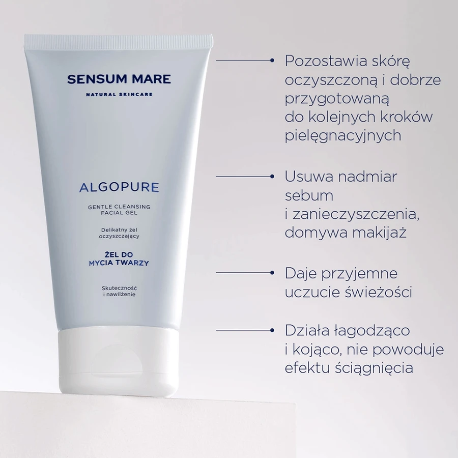 Sensum Mare Algopure, gentle face wash gel, 150 ml