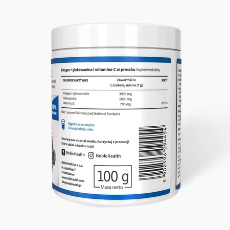 Noble Health Collageen + Glucosamine en Vitamine C, 100 g