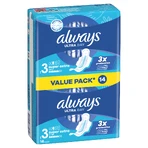 Always Ultra Day, maandverband met vleugels, Super Extra, 14 stuks
