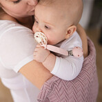 BabyOno, etiqueta de silicona para chupete, rosa BabyOno, etiqueta de silicona para chupete, rosa