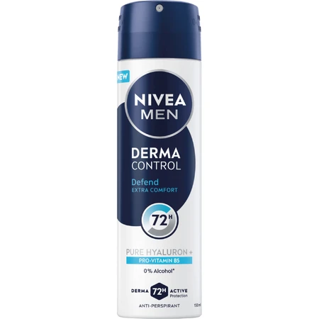 Nivea Men Derma Control Defend, antitranspirante, spray, 150 ml