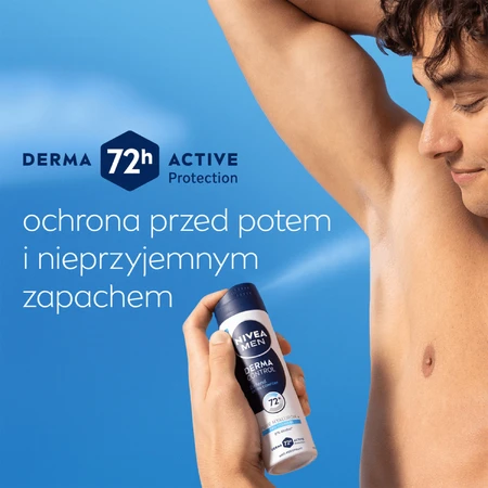 Nivea Men Derma Control Defend, antitranspirante, spray, 150 ml