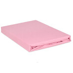 BabyMatex, lenzuolo in jersey con elastico, 60 cm x 120 cm, rosa